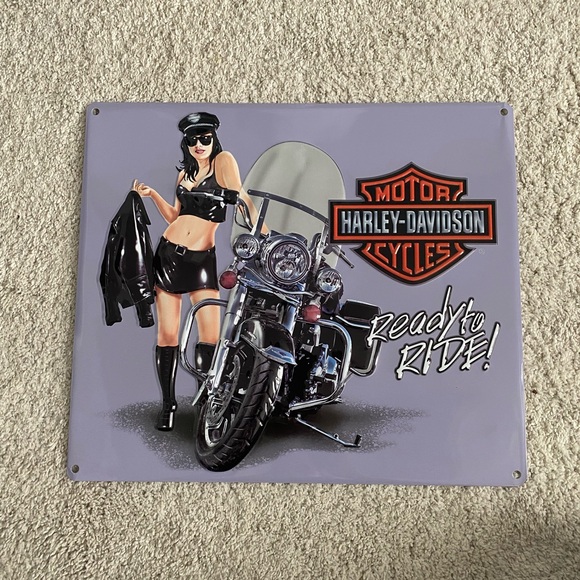 Harley-Davidson Other - Harley Davidson Jacket Babe Embossed Tin Sign